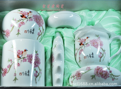 景德鎮(zhèn)高檔陶瓷文房四寶六件套 傳承文化，收藏藝術